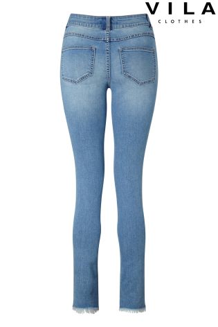 Vila Mid Wash Super Skinny Jeans